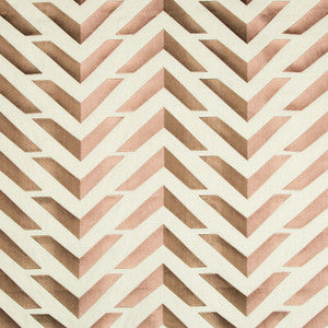 Les Vagues Emb Cafe/Petal by Brunschwig & Fils Fabric