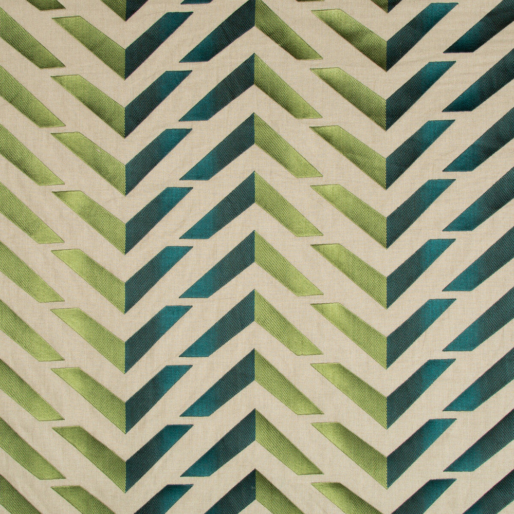 Les Vagues Emb Green/Teal by Brunschwig & Fils Fabric Brunschwig & Fils Fabric Les Vagues Emb Green/TealFabric LES ENSEMBLIERS LINEN - 74%;RAYON - 26% India </p><p>Repeat: H: 26.75, V: 13 53.5 - Fabric Carolina -