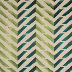Les Vagues Emb Green/Teal by Brunschwig & Fils Fabric