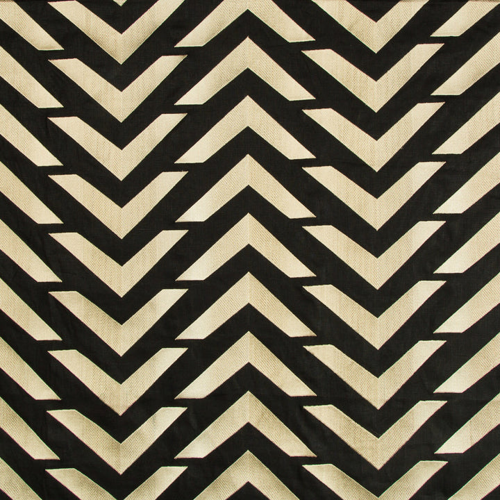 Les Vagues Emb Black/Gold by Brunschwig & Fils Fabric Brunschwig & Fils Fabric Les Vagues Emb Black/GoldFabric LES ENSEMBLIERS LINEN - 74%;RAYON - 26% India </p><p>Repeat: H: 26.75, V: 13 53.5 - Fabric Carolina -