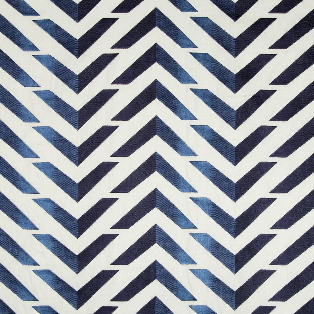 Les Vagues Emb Sky/Royal by Brunschwig & Fils Fabric Brunschwig & Fils Fabric Les Vagues Emb Sky/RoyalFabric LES ENSEMBLIERS LINEN - 74%;RAYON - 26% India </p><p>Repeat: H: 26.75, V: 13 53.5 - Fabric Carolina -