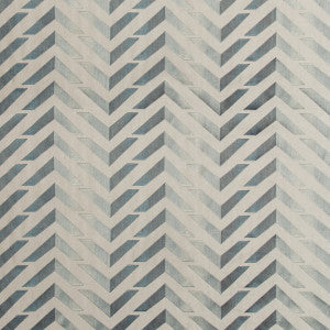 Les Vagues Emb Blue/Slate by Brunschwig & Fils Fabric