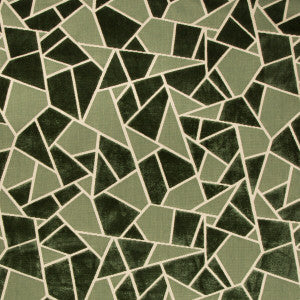 La Tortue Velvet Green by Brunschwig & Fils Fabric