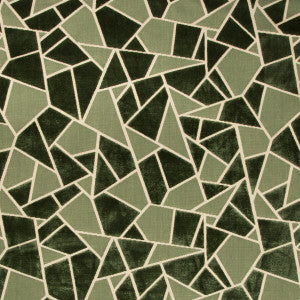 La Tortue Velvet Green by Brunschwig & Fils Fabric