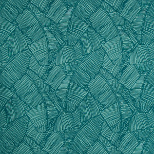 Les Palmiers Print Teal by Brunschwig & Fils Fabric