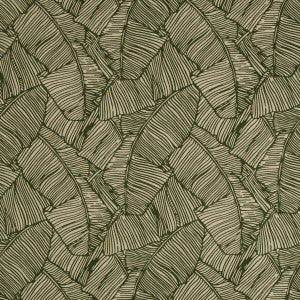 Les Palmiers Print Green by Brunschwig & Fils Fabric