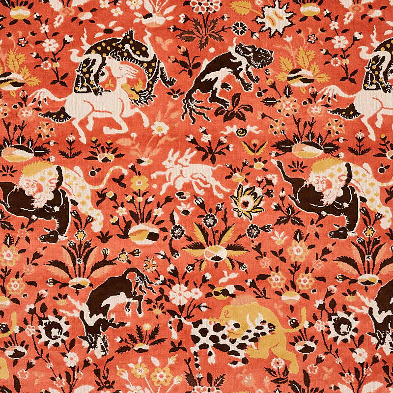 Saint Ambrose Velvet Coral 80172 by Schumacher Fabric CUT & PATTERNED VELVETS COTTON 89% POLYESTER 11% BELGIUM </p><p>Repeat: Horizontal: 27" (68CM) and Vertical: 36" (92CM) 55 - Fabric Carolina -