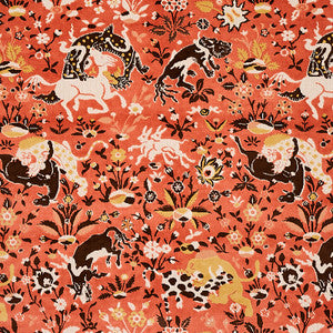 Saint Ambrose Velvet Coral 80172 by Schumacher Fabric