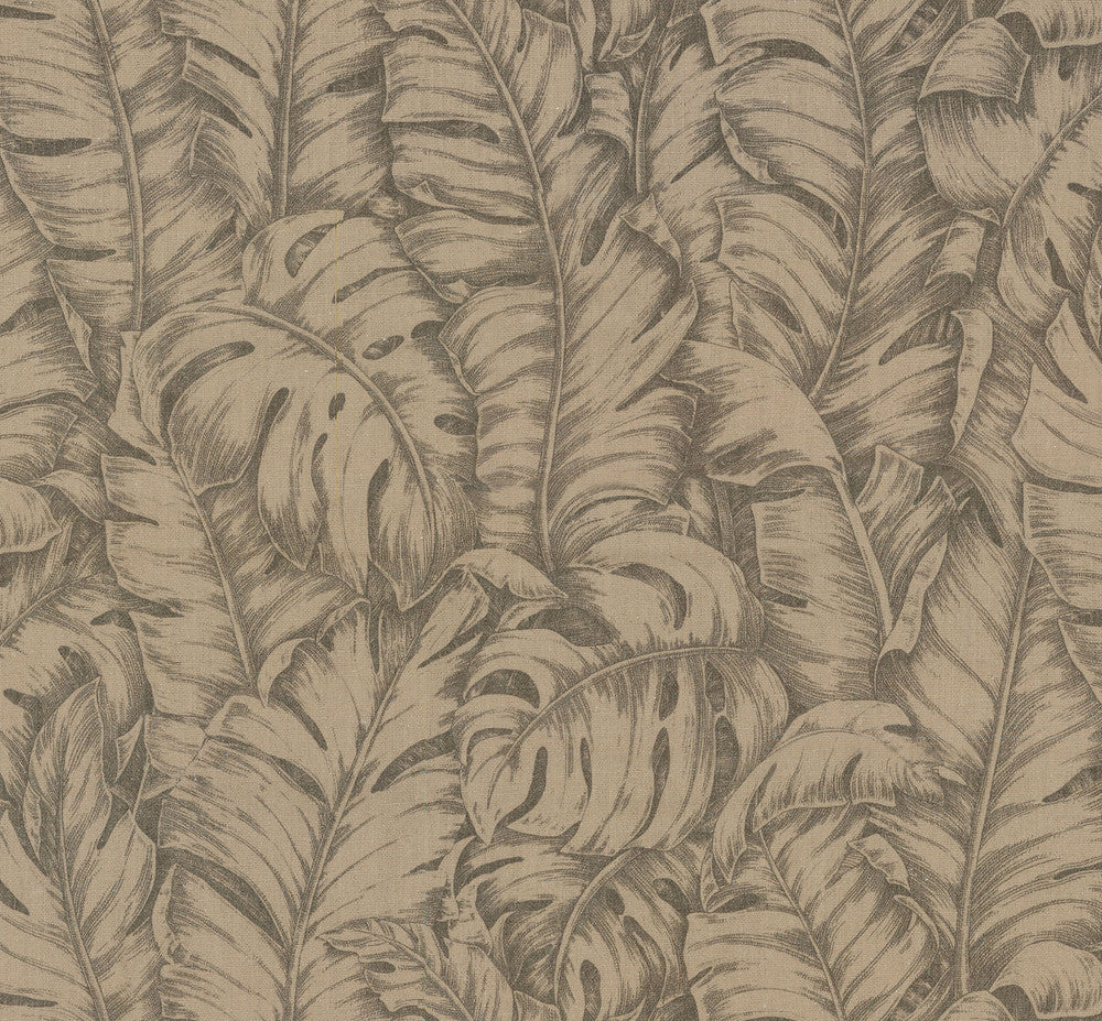 Jungle Love - Flaxen Coffee Bean 801760 by Tommy Bahama Home Fabric - 100% Polyester China 51000 Horizontal: 27 and Vertical: 25.25 54 - Fabric Carolina -