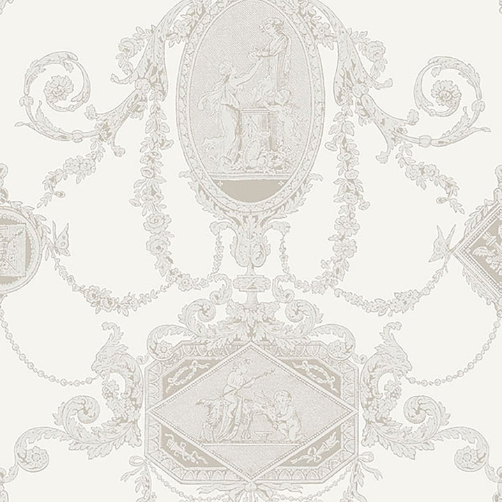 8017 91W7201 by JF Wallcovering FILIGREE WALLCOVERINGS 100% Wallpaper Germany Horizontal: and Vertical: 12.5 20.5 inches, 11 yards per roll. - Fabric Carolina -
