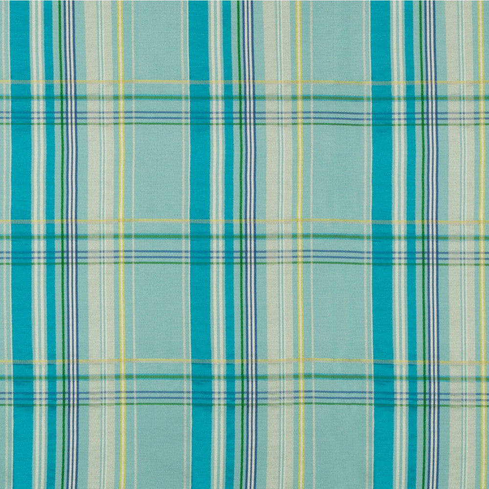 La Comelle Plaid Aqua by Brunschwig & Fils Fabric Brunschwig & Fils Fabric La Comelle Plaid AquaFabric BARET LINEN - 56%;SILK - 44% India </p><p>Repeat: H: 6.85, V: 5.11 53.5 - Fabric Carolina -