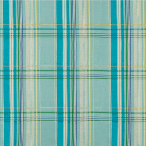 La Comelle Plaid Aqua by Brunschwig & Fils Fabric