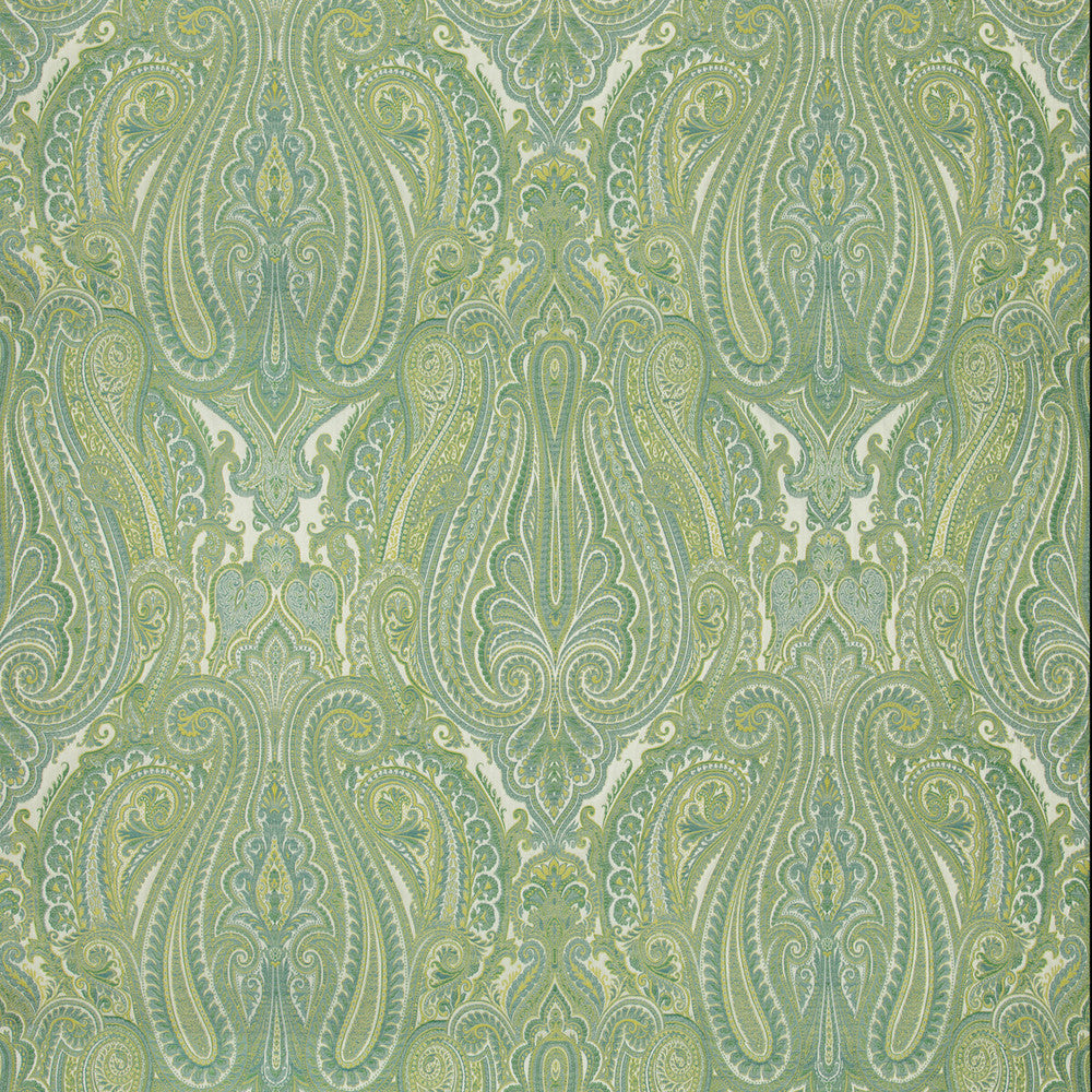 Aoria Paisley Aqua/Green by Brunschwig & Fils Fabric Brunschwig & Fils Fabric Aoria Paisley Aqua/GreenFabric BARET POLYESTER - 65%;VISCOSE - 35% India </p><p>Repeat: H: 27.5, V: 36 53.93 - Fabric Carolina -