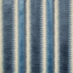 Bromo Velvet Blue by Brunschwig & Fils Fabric