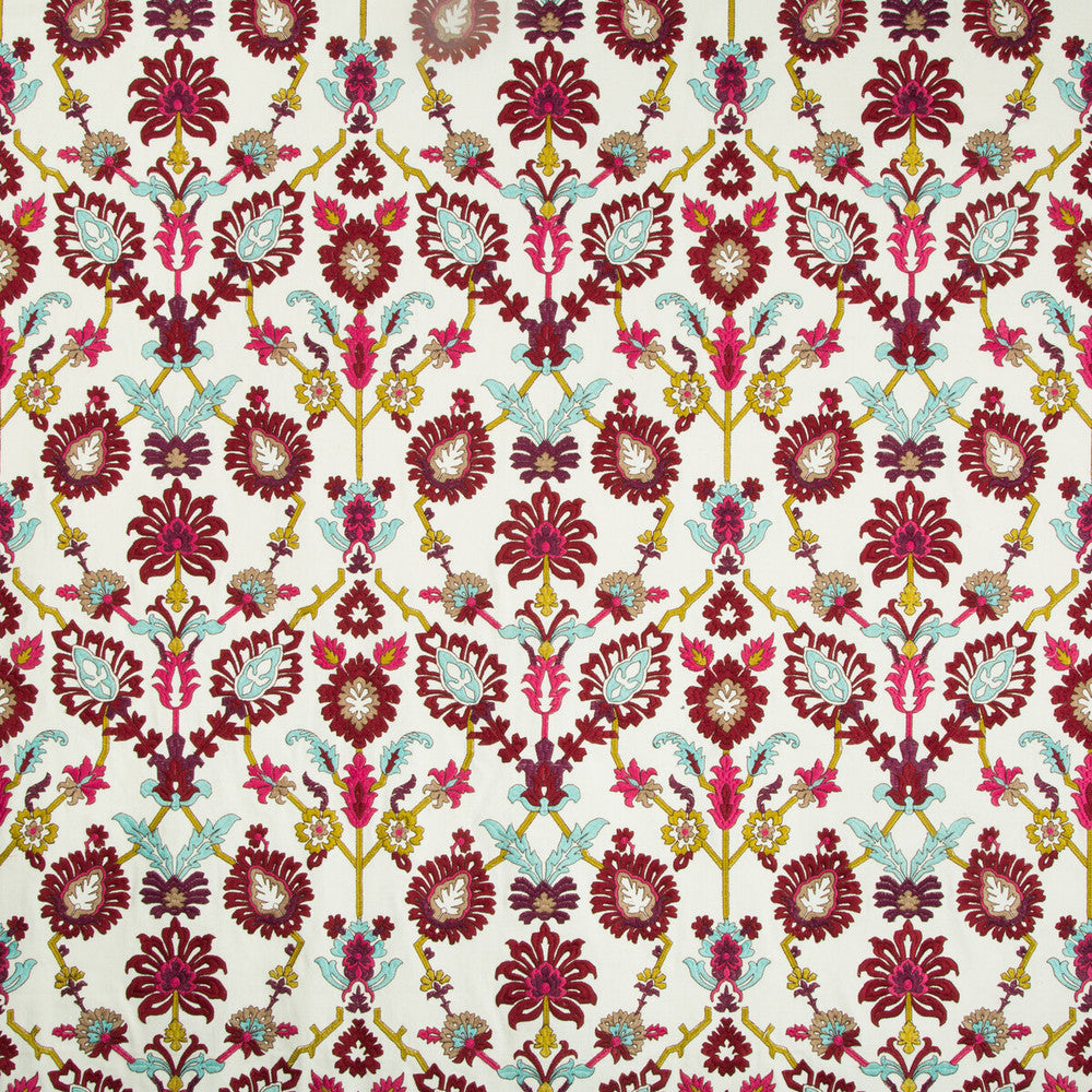 Solanum Emb Berry by Brunschwig & Fils Fabric Brunschwig & Fils Fabric Solanum Emb BerryFabric BARET COTTON - 63%;POLYESTER - 37% India </p><p>Repeat: H: 12.48, V: 15.35 49.9 - Fabric Carolina -