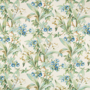 Daffodil And Vine Blue by Brunschwig & Fils Fabric