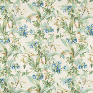 Daffodil And Vine Blue by Brunschwig & Fils Fabric