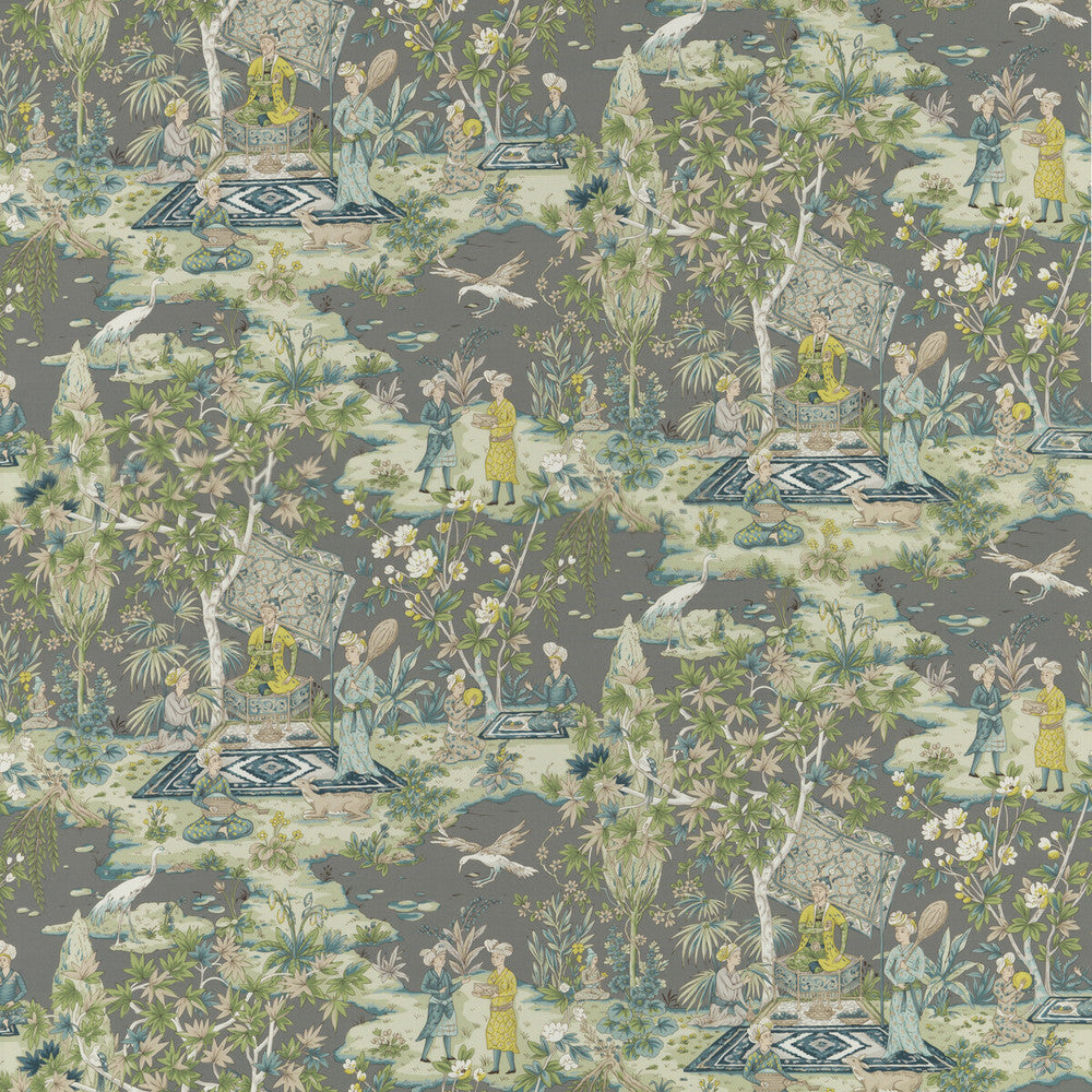 Lodi Garden Print Grey by Brunschwig & Fils Fabric Brunschwig & Fils Fabric Lodi Garden Print GreyFabric BARET COTTON - 100% France </p><p>Repeat: H: 26.792, V: 27.974 53.584 - Fabric Carolina -