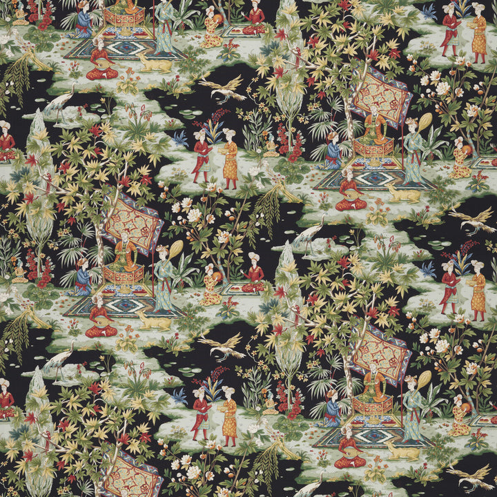 Lodi Garden Print Onyx by Brunschwig & Fils Fabric Brunschwig & Fils Fabric Lodi Garden Print OnyxFabric BARET COTTON - 100% France </p><p>Repeat: H: 26.792, V: 27.974 53.584 - Fabric Carolina -