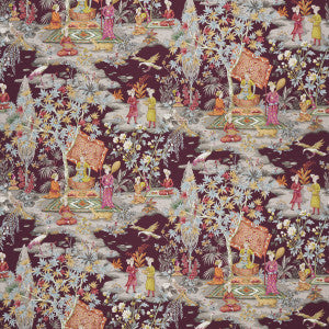 Lodi Garden Print Plum by Brunschwig & Fils Fabric
