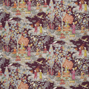 Lodi Garden Print Plum by Brunschwig & Fils Fabric
