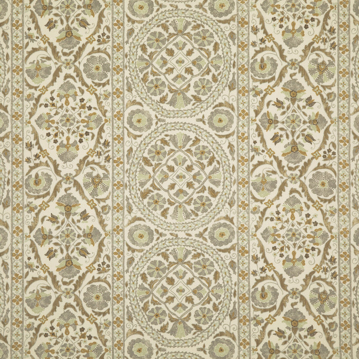 Bokhara Susani Mist by Brunschwig & Fils Fabric Brunschwig & Fils Fabric Bokhara Susani MistFabric BARET LINEN - 67%;COTTON - 33% France </p><p>Repeat: H: 26.792, V: 27.186 53.584 - Fabric Carolina -
