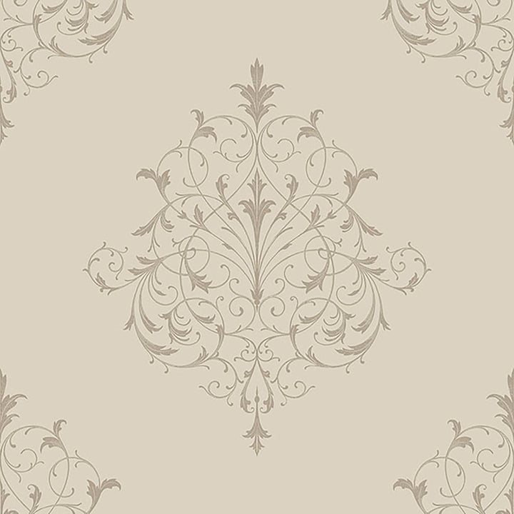 8018 33W7201 by JF Wallcovering FILIGREE WALLCOVERINGS 100% Wallpaper Germany Horizontal: and Vertical: 25.2 20.5 - Fabric Carolina -