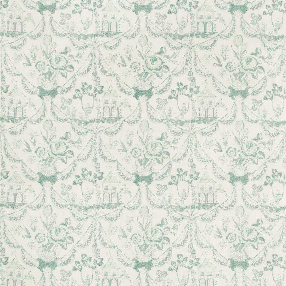 Bird & Swing Hb Aqua by Brunschwig & Fils Fabric Brunschwig & Fils Fabric Bird & Swing Hb AquaFabric LINEN - 100% Thailand </p><p>Repeat: H: 16.25, V: 14.25 48.75 - Fabric Carolina -