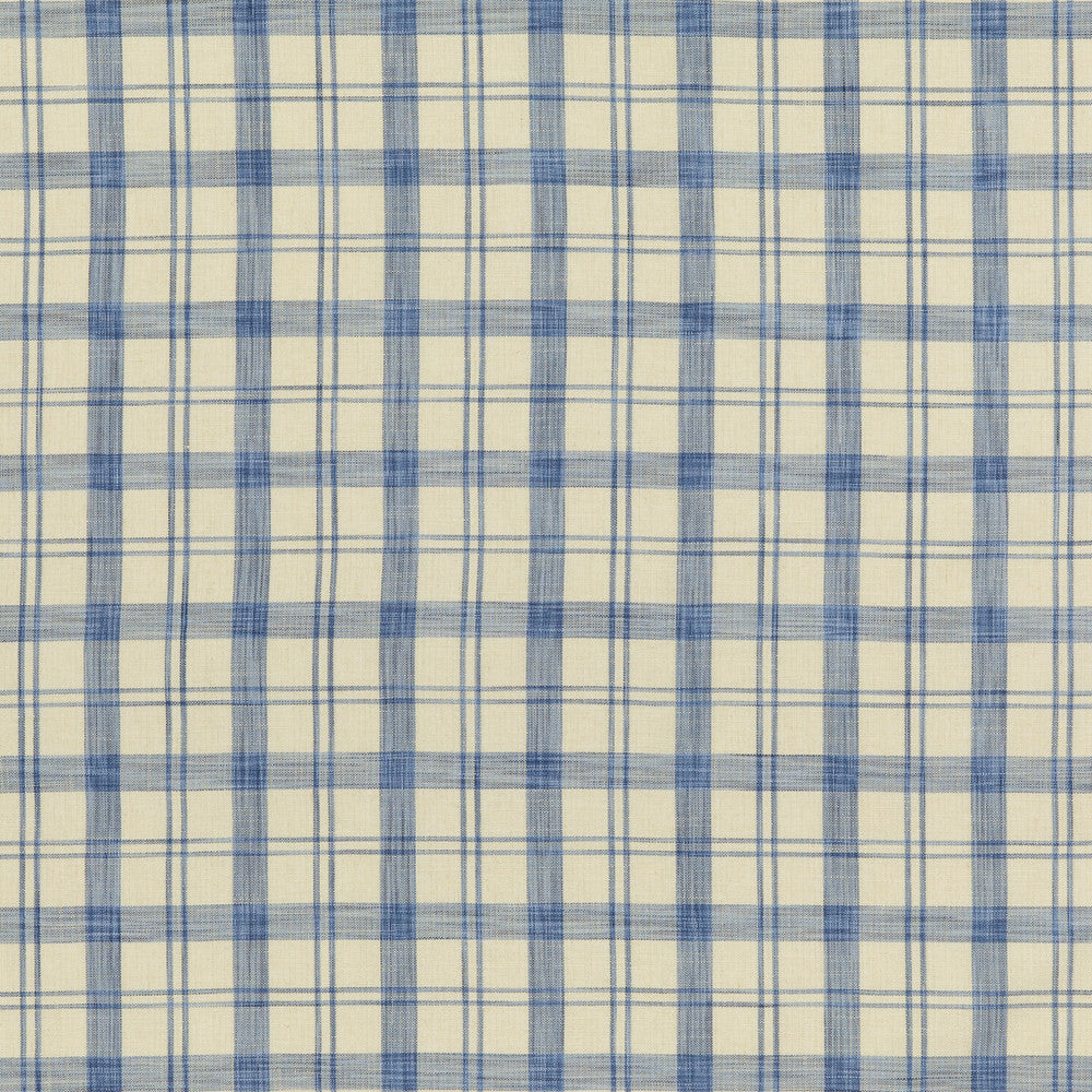 Barbery Check Blue by Brunschwig & Fils Fabric Brunschwig & Fils Fabric Barbery Check BlueFabric NORMANT CHECKS AND STRIPES VISCOSE - 67%;COTTON - 18%;LINEN - 15% Italy </p><p>Repeat: H: 4.9644, V: 5.122 57.524 - Fabric Carolina -