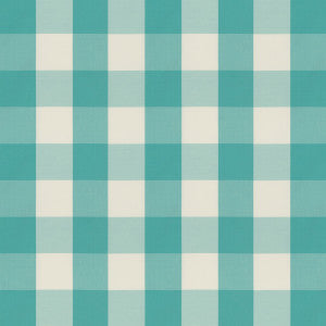 Lackland Check Turquoise by Brunschwig & Fils Fabric