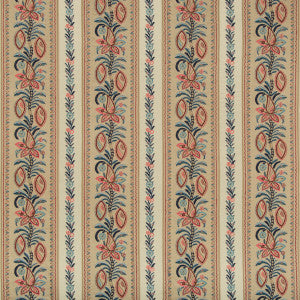 Henner Emb Indigo/Madder by Brunschwig & Fils Fabric