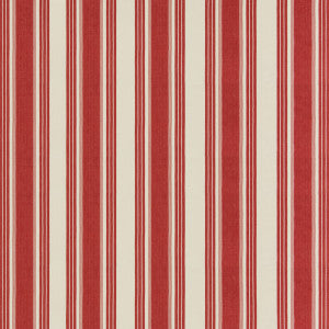 Colmar Stripe Red by Brunschwig & Fils Fabric
