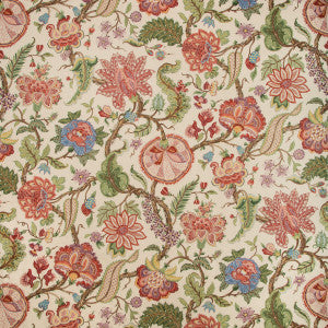 Saranda Print Red Multi by Brunschwig & Fils Fabric