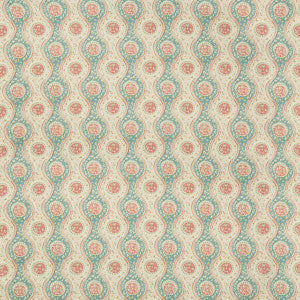 Nadari Print Teal/Rose by Brunschwig & Fils Fabric