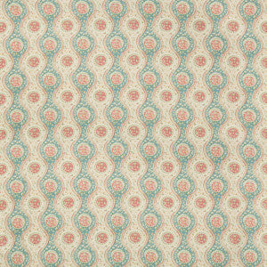 Nadari Print Teal/Rose by Brunschwig & Fils Fabric