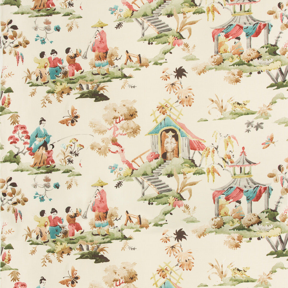 Luang Print Meadow by Brunschwig & Fils Fabric Brunschwig & Fils Fabric Luang Print MeadowFabric SUMMER PALACE LINEN - 52%;COTTON - 48% Switzerland </p><p>Repeat: H: 20.87, V: 13 53.94 - Fabric Carolina -