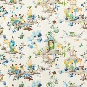 Luang Print Peridot by Brunschwig & Fils Fabric