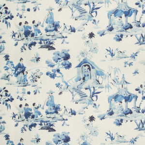 Luang Print Porcelain by Brunschwig & Fils Fabric