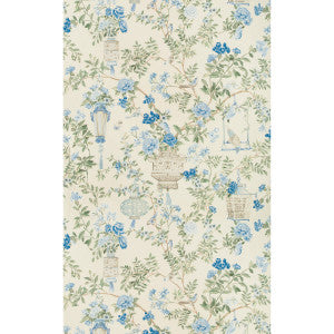 Jardin Fleuri Print Delft by Brunschwig & Fils Fabric