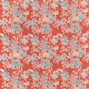 Tongli Print Red by Brunschwig & Fils Fabric