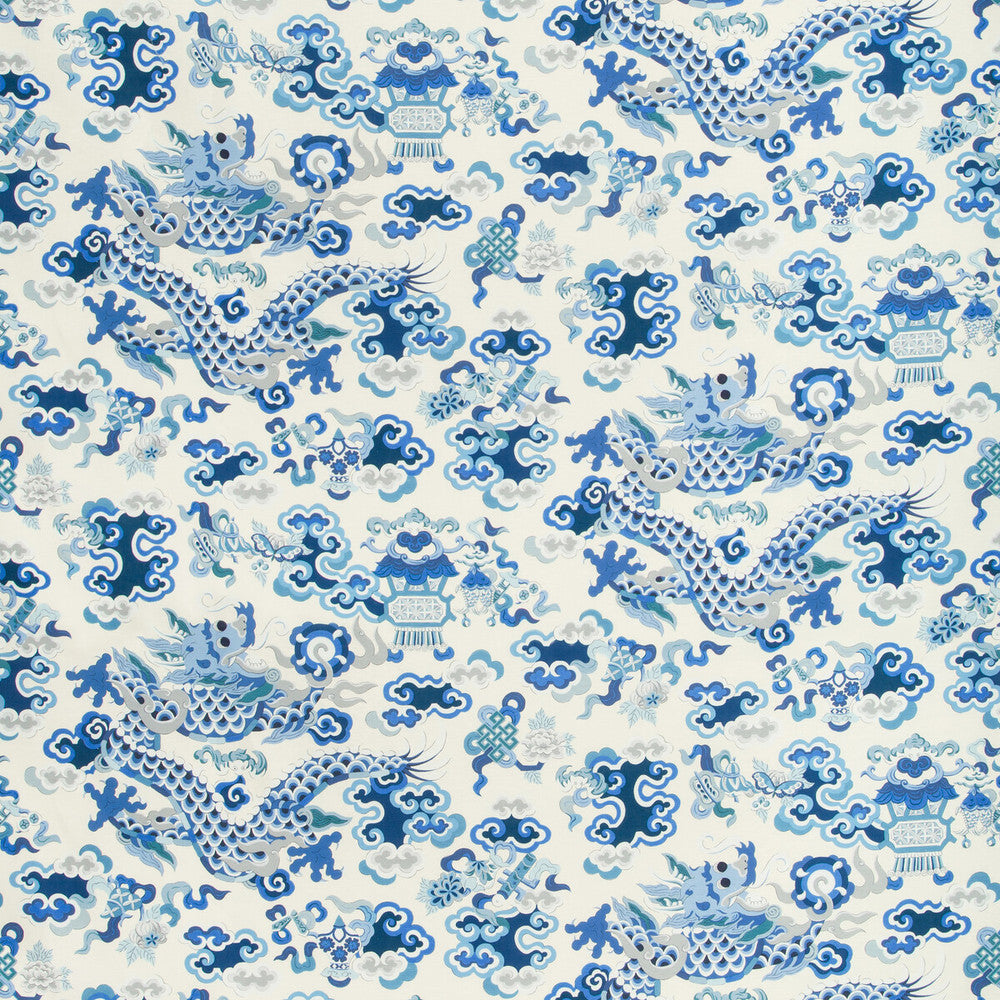 Ming Dragon Print Ivory by Brunschwig & Fils Fabric Brunschwig & Fils Fabric Ming Dragon Print IvoryFabric SUMMER PALACE LINEN - 67%;COTTON - 33% France </p><p>Repeat: H: 26.8, V: 26.5 54.3 - Fabric Carolina -