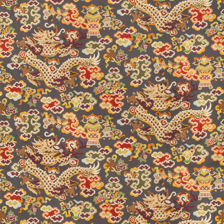 Ming Dragon Print Grey by Brunschwig & Fils Fabric Brunschwig & Fils Fabric Ming Dragon Print GreyFabric SUMMER PALACE LINEN - 67%;COTTON - 33% France </p><p>Repeat: H: 26.8, V: 26.5 54.3 - Fabric Carolina -