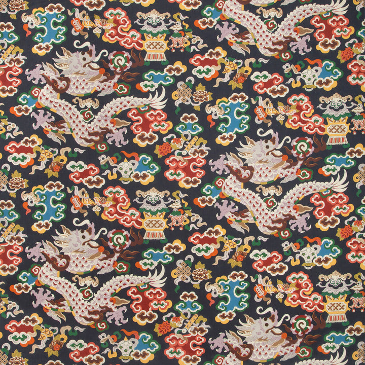 Ming Dragon Print Indigo by Brunschwig & Fils Fabric Brunschwig & Fils Fabric Ming Dragon Print IndigoFabric SUMMER PALACE LINEN - 67%;COTTON - 33% France </p><p>Repeat: H: 26.8, V: 26.5 54.3 - Fabric Carolina -