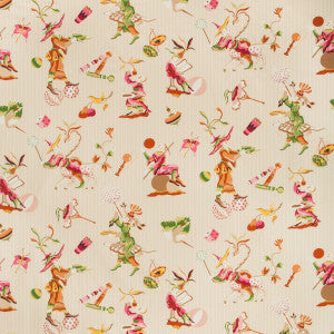 Cirque Chinois Print Pink by Brunschwig & Fils Fabric