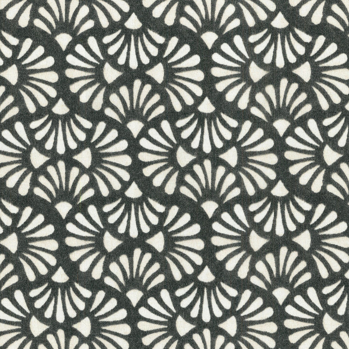 Tbo Shell Toss Charcoal 801921 by Tommy Bahama Home Fabric OUTDOOR JUNE '17 100% Spun Polyester U.S.A. Wyzenbeek 51,000 Horizontal: 5.40" and Vertical: 6.30" 54" - Fabric Carolina -