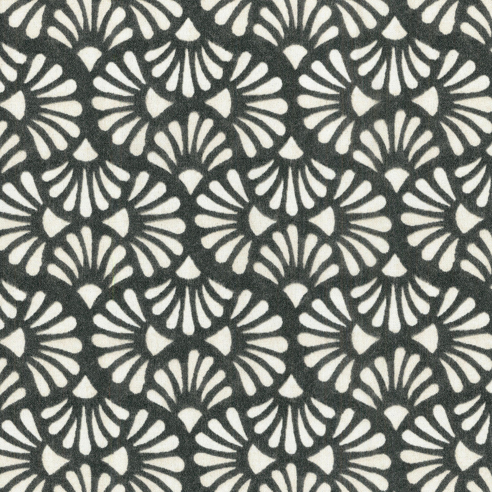 Shell Toss Charcoal 801921 by Tommy Bahama Outdoor Fabric - 100% Spun Polyester USA 51000 Horizontal: 5.4 and Vertical: 6.3 54 - Fabric Carolina -