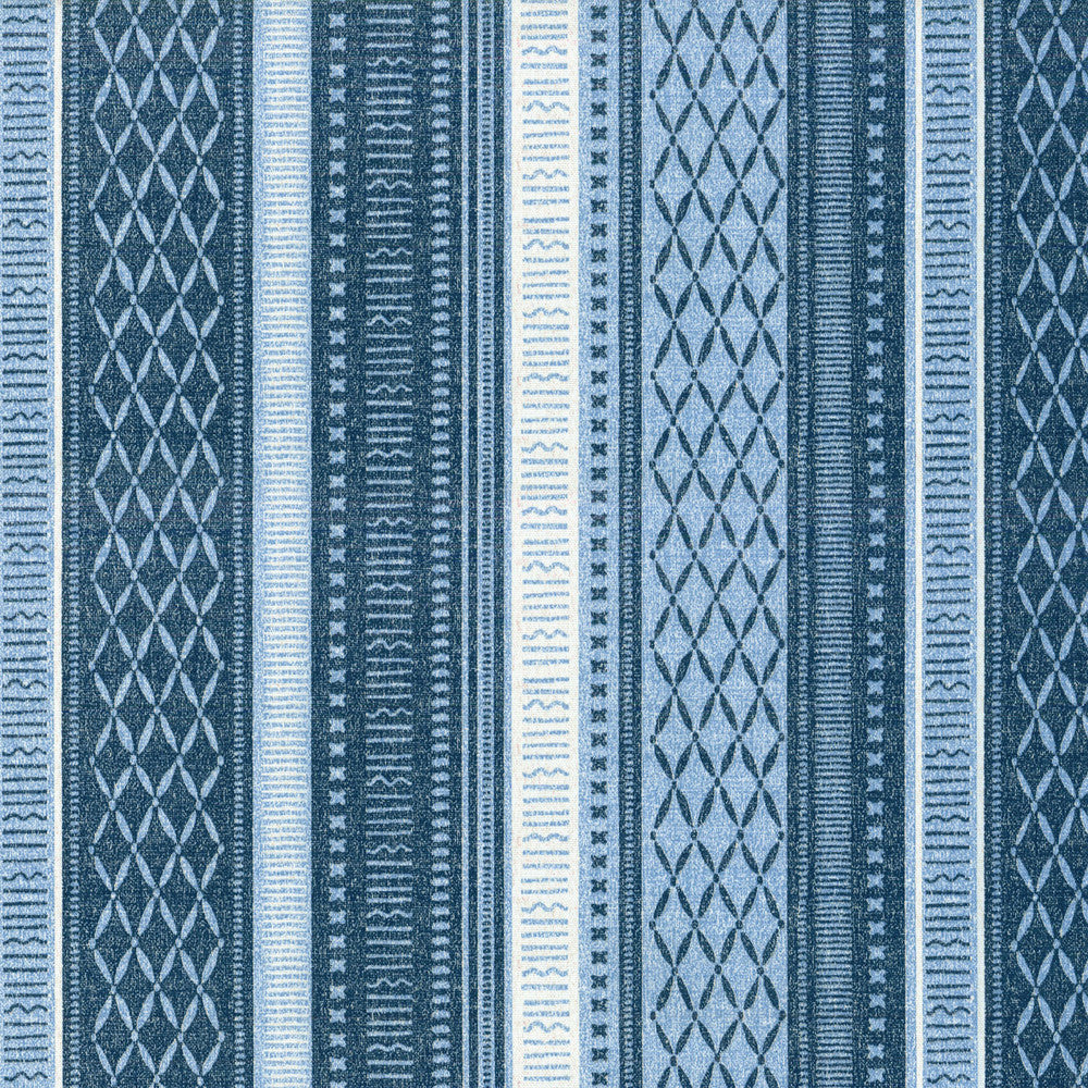 Tbo Long Weekend Indigo 801930 by Tommy Bahama Home Fabric - 100% Spun Polyester U.S.A. 51000 Horizontal: 13.5 and Vertical: 6.75 54 - Fabric Carolina -