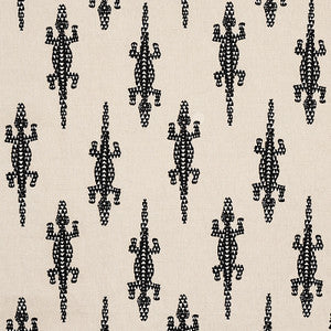 Baracoa Black 80200 by Schumacher Fabric