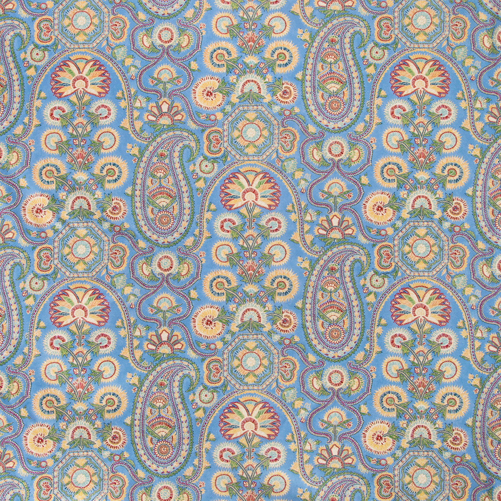 Saraya Print Cornflower by Brunschwig & Fils Fabric Brunschwig & Fils Fabric Saraya Print CornflowerFabric GRAND BAZAAR COTTON - 100% United Kingdom </p><p>Repeat: H: 18, V: 24.89 54 - Fabric Carolina -