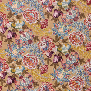 Karabali Print Wheat by Brunschwig & Fils Fabric